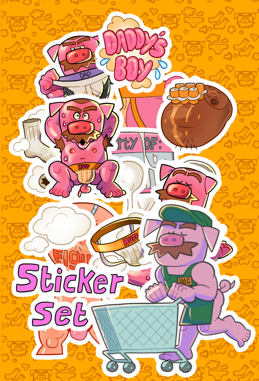 HogHuff sticker set