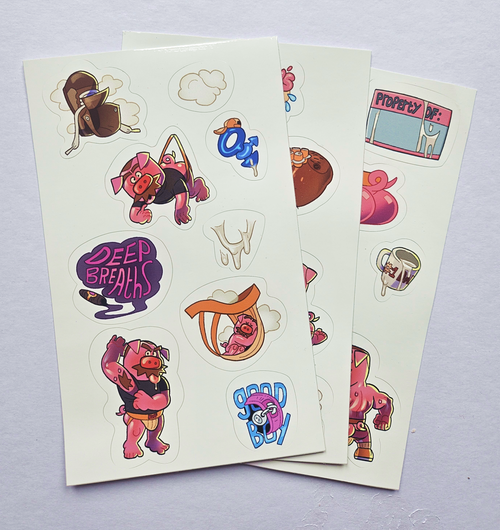 HogHuff sticker set